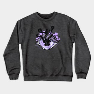 Purple Eye Creepy Cute Pastel Goth Crewneck Sweatshirt